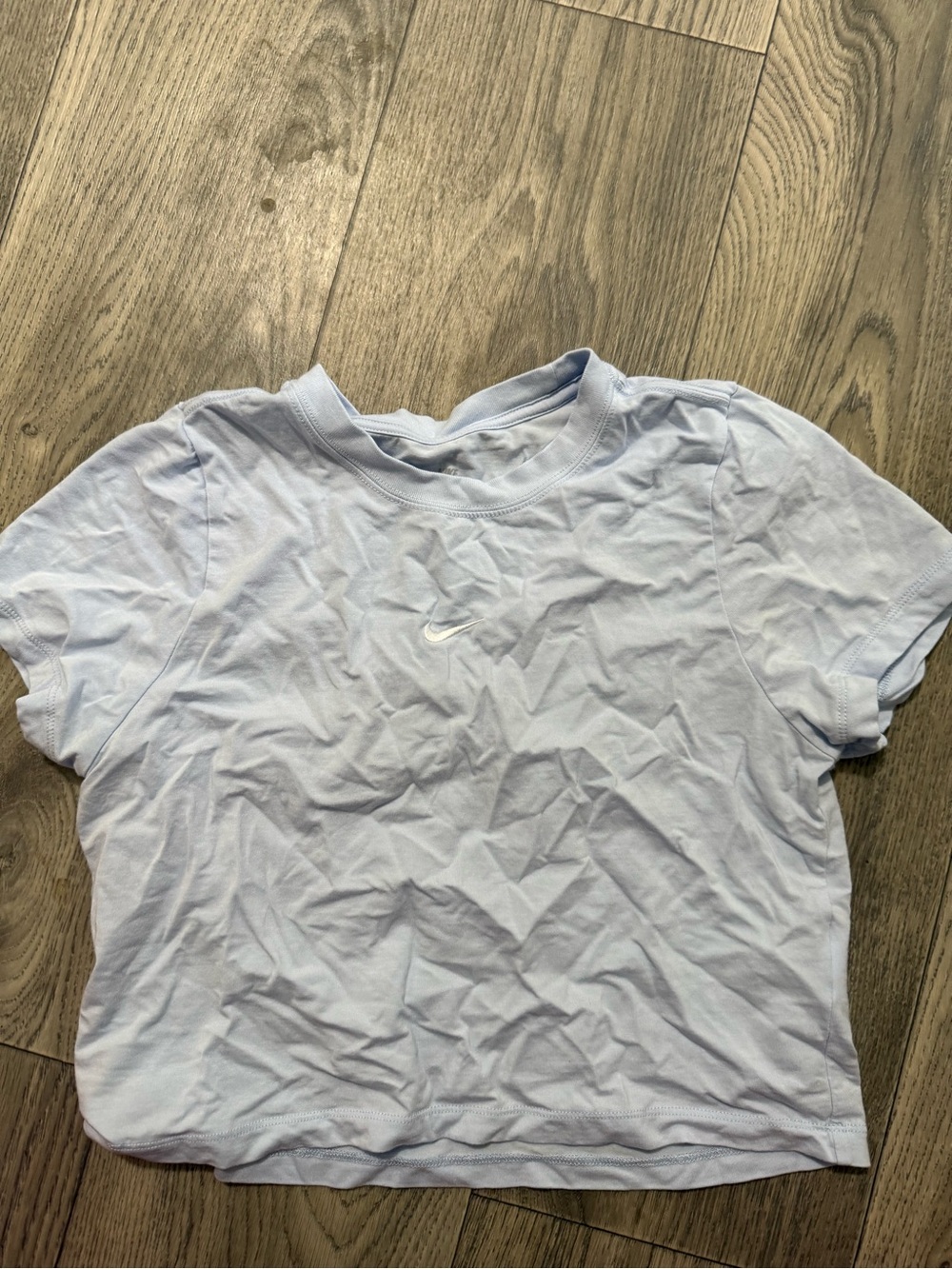 Nike The Nike Tee Light Blue Crop Top Size M